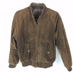 Rock Creek jacket brown suede zip‎ front S VTG